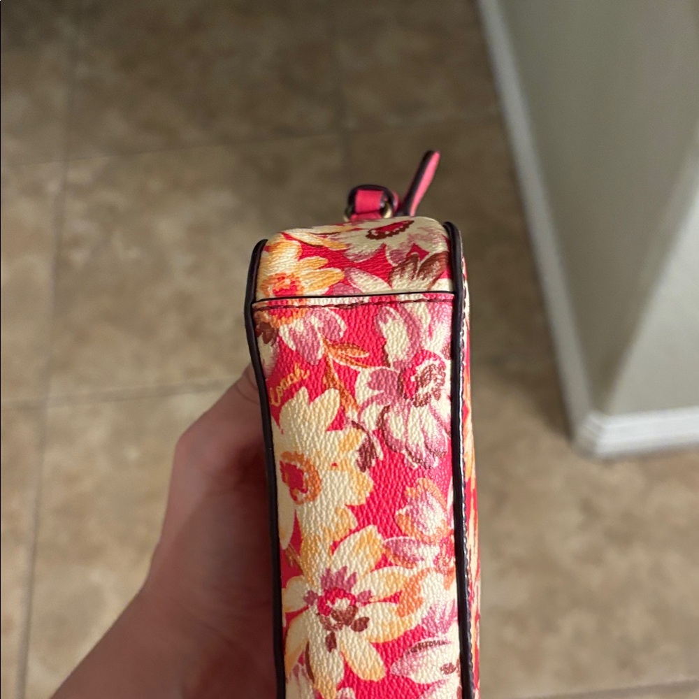 Coach Mini Camera Bag with Vintage Daisy Script Print - Picture 9 of 9